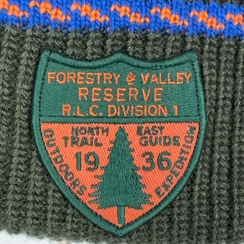 PRL Expedition Forestry Patch Beanie Skully Toque Hat Polo Ralph Lauren - Picture 4 of 11